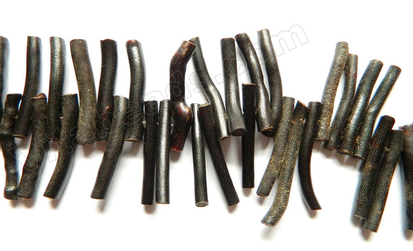 Black Sea Willow Natural Sponge Coral A  -  Long Tube Sticks  8"