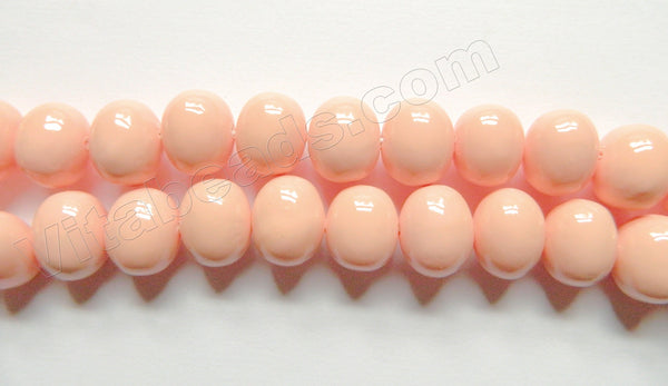 South Sea Pearl Shell  -  Smooth Potato  -  Light Yellow Peach  16"