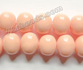 South Sea Pearl Shell  -  Smooth Potato  -  Light Yellow Peach  16"