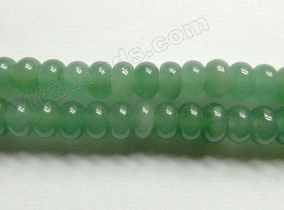 Green Aventurine  -  Smooth Rondels  16"