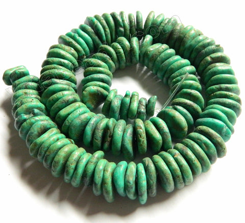 Bright Green Magnesite Turquoise  -  Graduated Saucers  16"