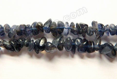   Natural Iolite A  -  Small Chip Nuggets  15.5"