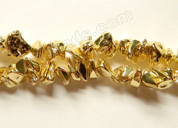 Gold Hematite  -  Chips 15"