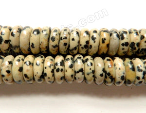 Dalmatian Jasper  -  Smooth Thin Buttons 8"
