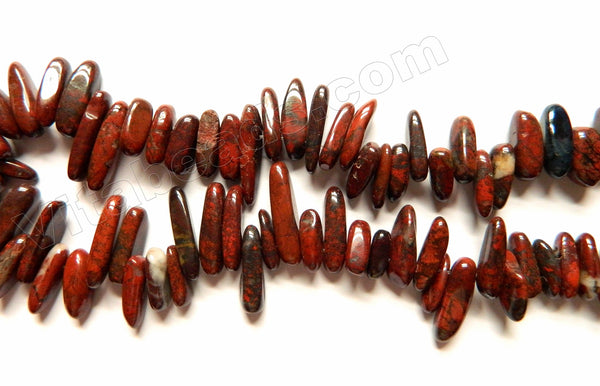 Dark Poppy Jasper  -  Smooth Sticks 16"