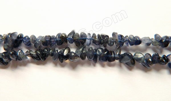   Natural Iolite A  -  Small Chip Nuggets  15.5"