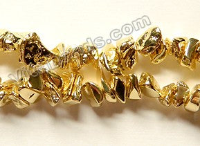 Gold Hematite  -  Chips 15"