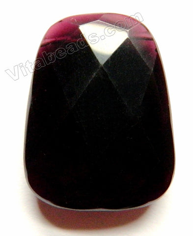Red Fluorite - Faceted Ladder Pendant
