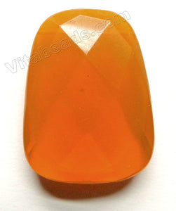 Faceted Pendant - Ladder  Orange Quartz