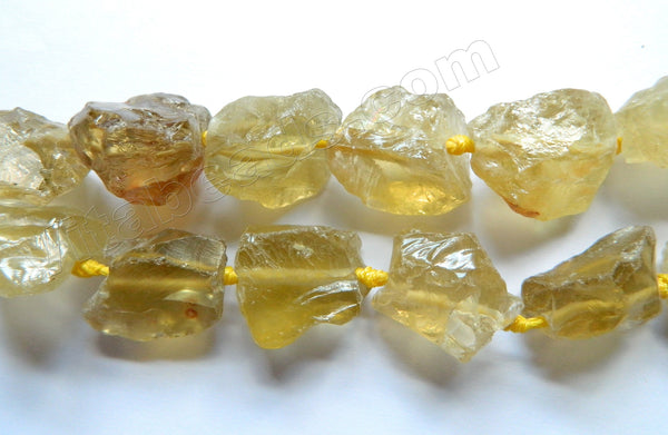   Medium Lemon Crystal AA - Graduated Rough Tumble Strand 16"