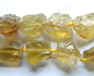   Medium Lemon Crystal AA - Graduated Rough Tumble Strand 16"
