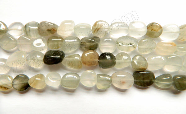 Natural Light Green Aragonite Quartz AA -  Free Form Nuggets  16"