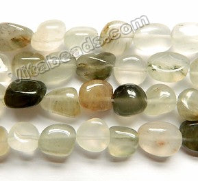Natural Light Green Aragonite Quartz AA -  Free Form Nuggets  16"