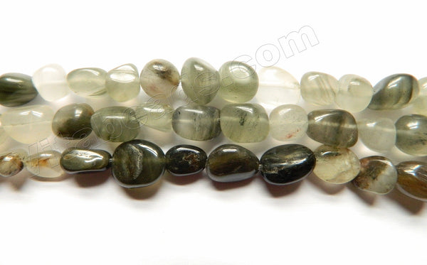 Natural Green Aragonite Quartz  -  Free Form Nuggets  16"