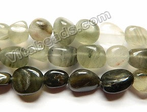 Natural Green Aragonite Quartz  -  Free Form Nuggets  16"