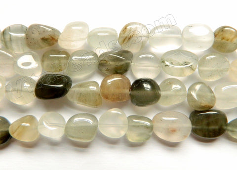 Natural Light Green Aragonite Quartz AA -  Free Form Nuggets  16"