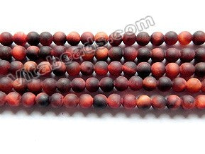 Red Tiger Eye AA   -   Small Smooth Round  16"