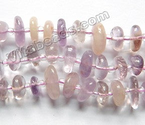 Natural Amatrine   -  Center Drilled Saucer Nugget w/ Spacers 15"