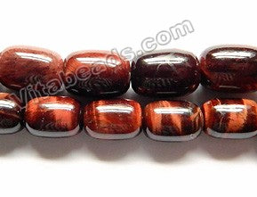 Red Tiger Eye AA  -  Smooth Drums  16"