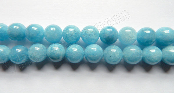 Deep Blue Apatite Quartz  -  Smooth Round  15"