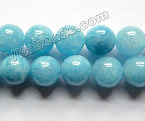 Deep Blue Apatite Quartz  -  Smooth Round  15"