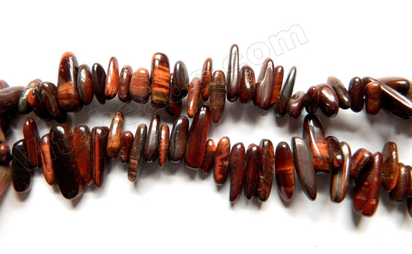 Red Tiger Eye A  -  Smooth Long Sticks 16"