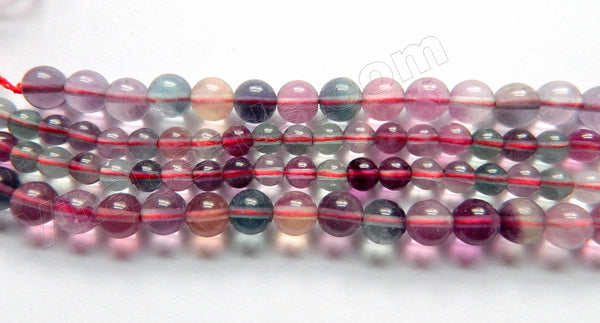 Rainbow Fluorite AAA  -  Smooth Round  15"