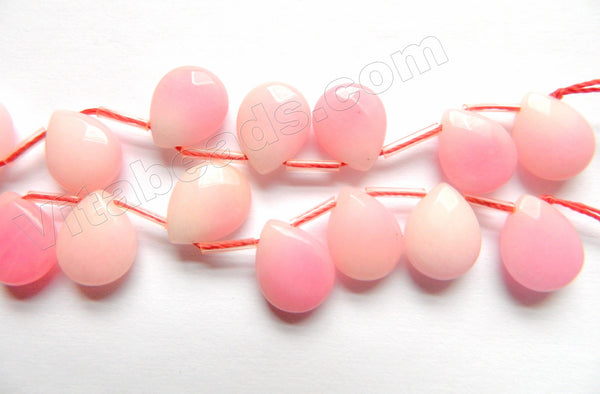 Light Pink Jade  -  Faceted Flat Briolette