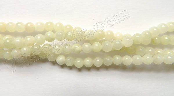 Light Apple Green Jade  -  Smooth Round  15"