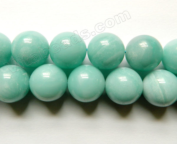Amazonite Deep Ocean Color A - Big Smooth Round  16"