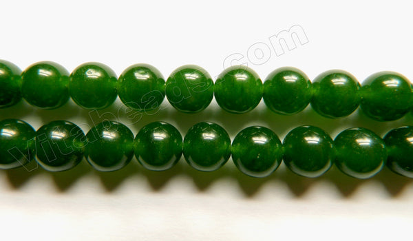 Dark BC Green Jade  -  Smooth Round  15"