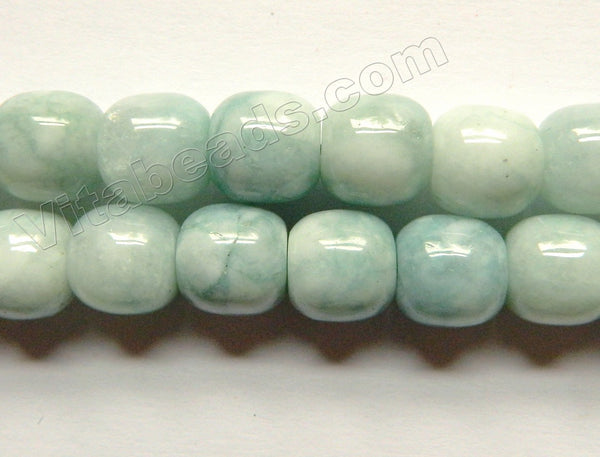 Aquamarine Jade  -  Smooth Round Drum  15"