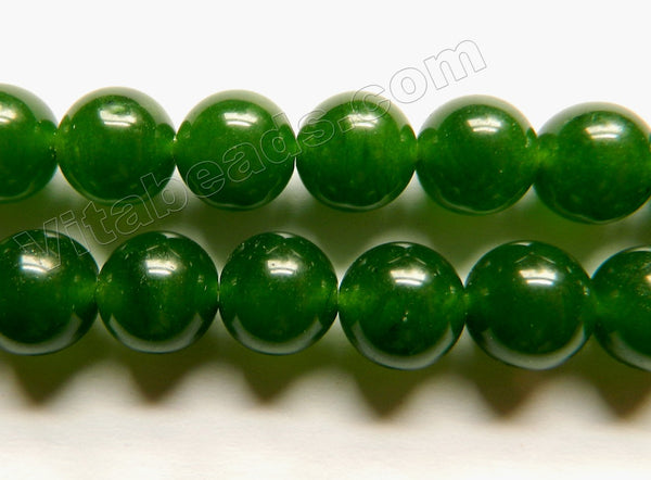 Dark BC Green Jade  -  Smooth Round  15"