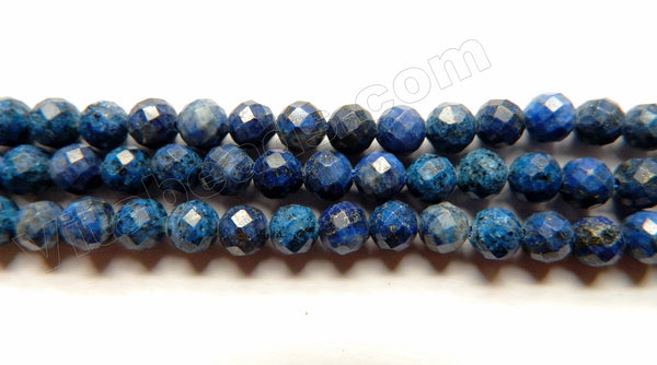 Lapis Lazuli A -  84 Sharp Cut Faceted Round  14.5"