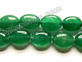 Emerald Green Jade  -  Puff Oval  15"