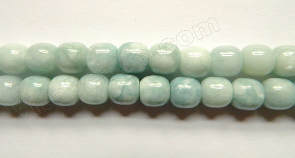 Aquamarine Jade  -  Smooth Round Drum  15"