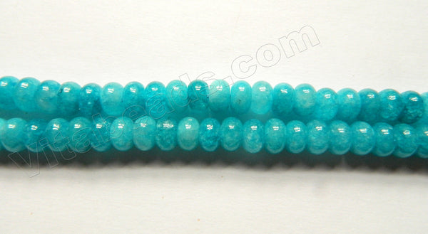 Aqua Mashan Jade  -  Smooth Rondel  15"
