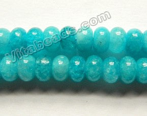 Aqua Mashan Jade  -  Smooth Rondel  15"
