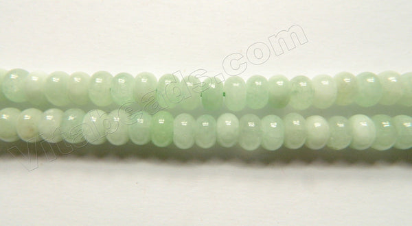 Light Green Hemimorphite Mashan Jade  -  Smooth Rondel  15"