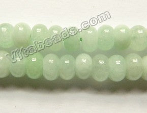 Light Green Hemimorphite Mashan Jade  -  Smooth Rondel  15"
