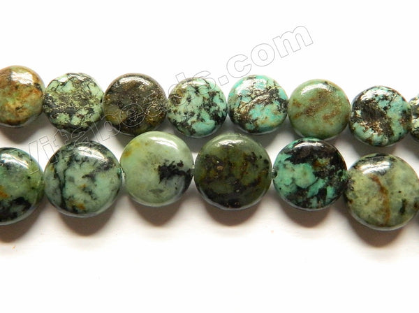 Africa Turquoise - Puff Coins  15.5"