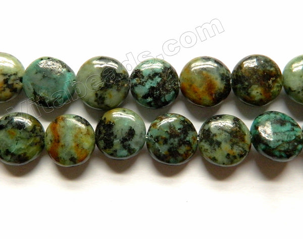 Africa Turquoise - Puff Coins  15.5"
