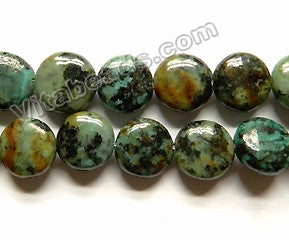 Africa Turquoise - Puff Coins  15.5"