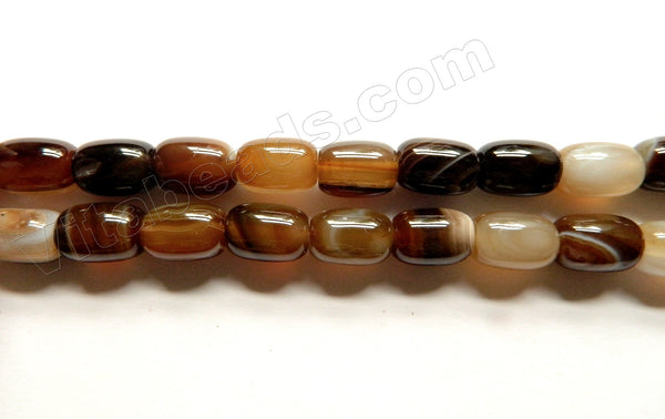 Brown Sardonix Agate A  -  Smooth Drums  16"