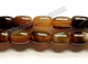 Brown Sardonix Agate A  -  Smooth Drums  16"
