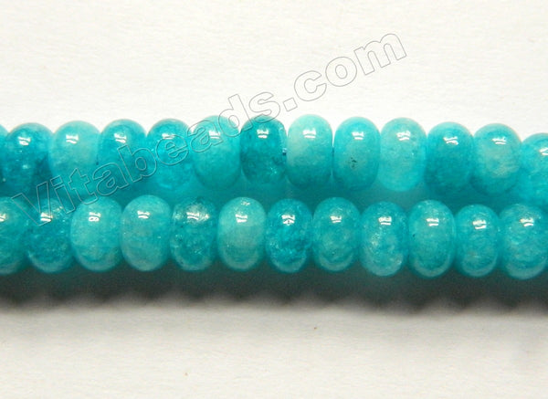 Aqua Mashan Jade  -  Smooth Rondel  15"