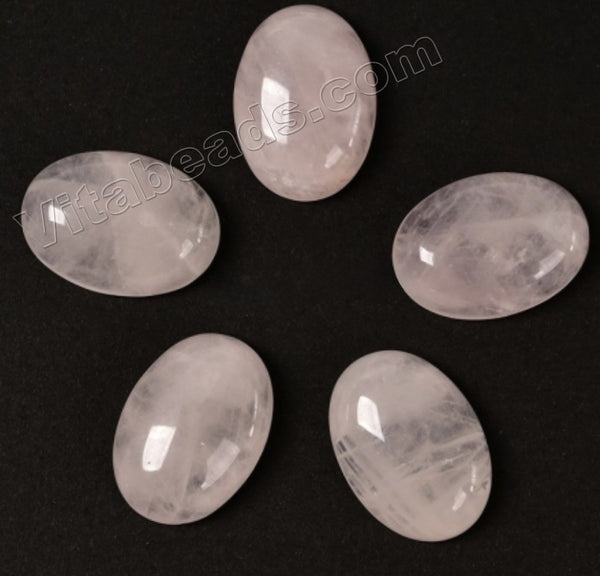 Rose Quartz - Puff Oval Cab