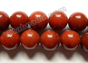 Red Jasper A  -  Big Smooth Round  15"