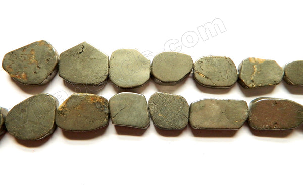 Natural Pyrite A  -  Graduated Flat Slabs 15"