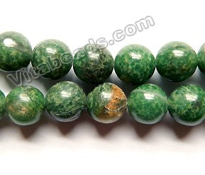 Africa Jade Natural B  -  Smooth Round  15"